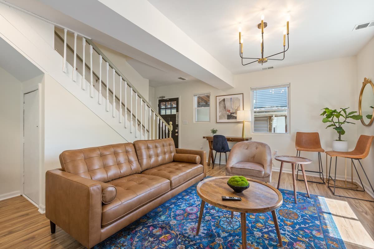 The Hamilton House living room in Arlington